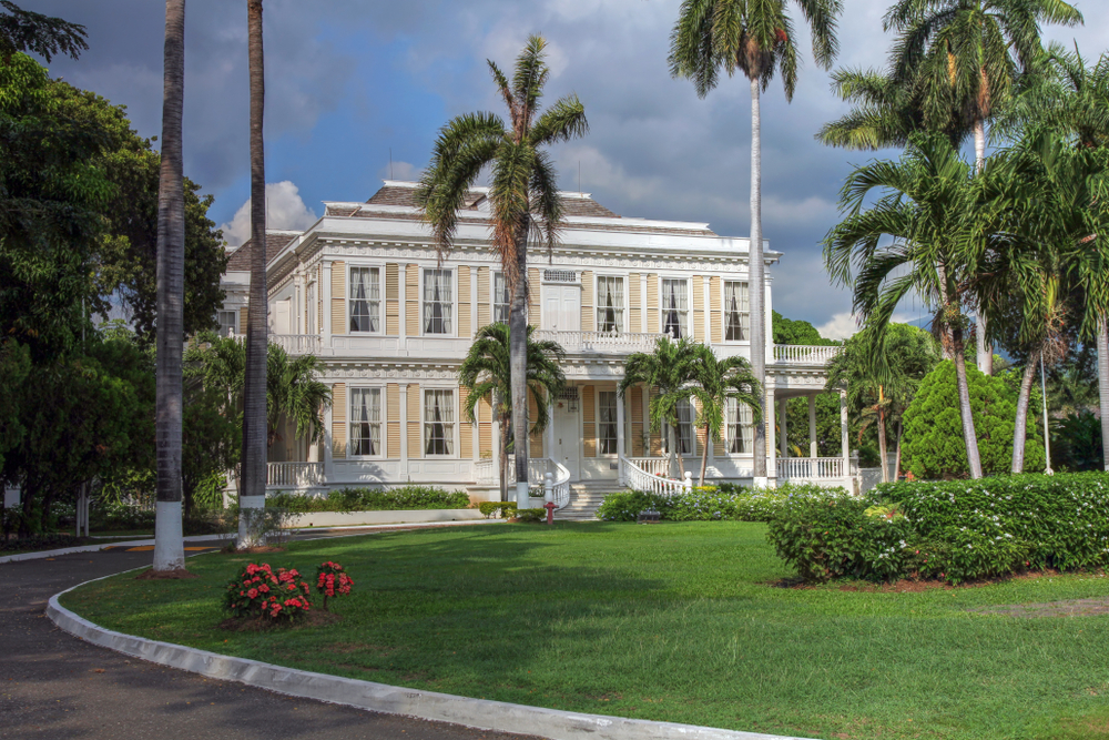 Devon House in Kingston Jamaica.. Nowdays is a museum, opening its gardens for public and famous for its ice-cream.