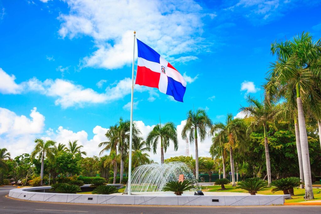 Flag of Dominican Republic, Punta Cana