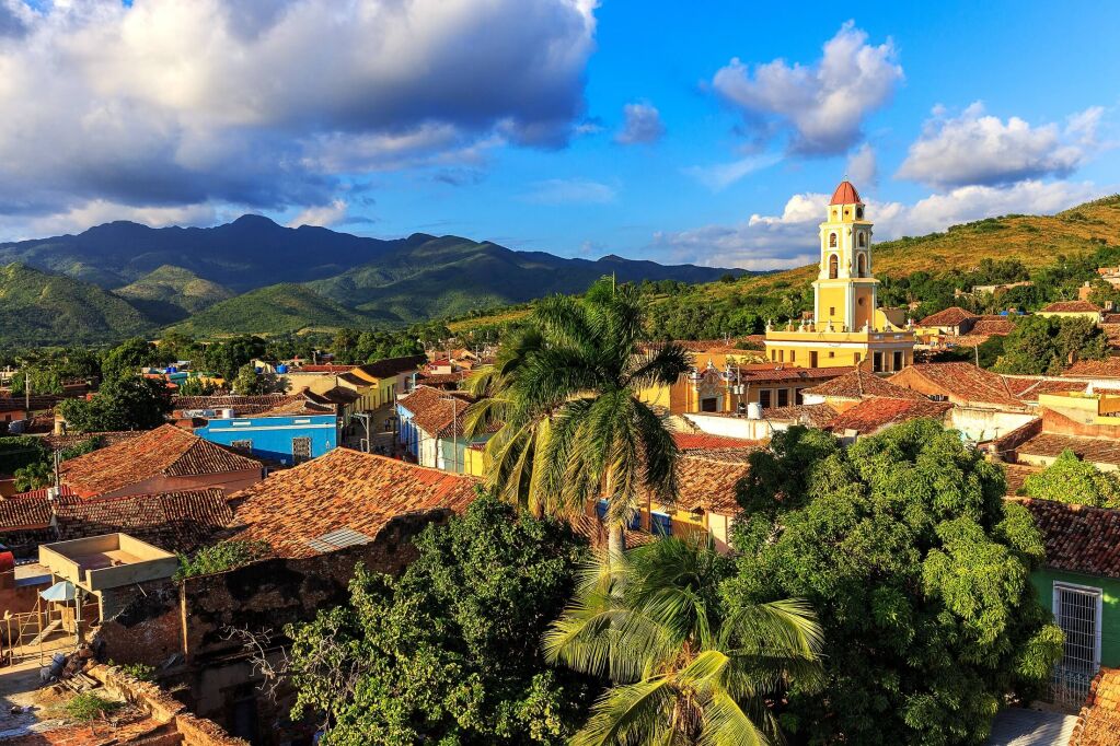 Widok na miasto Trinidad na Kubie