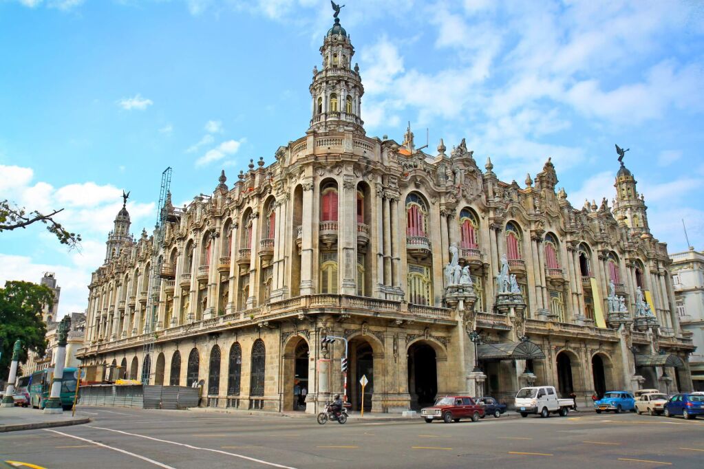 Famous Great Theater building in old Havana, Cuba