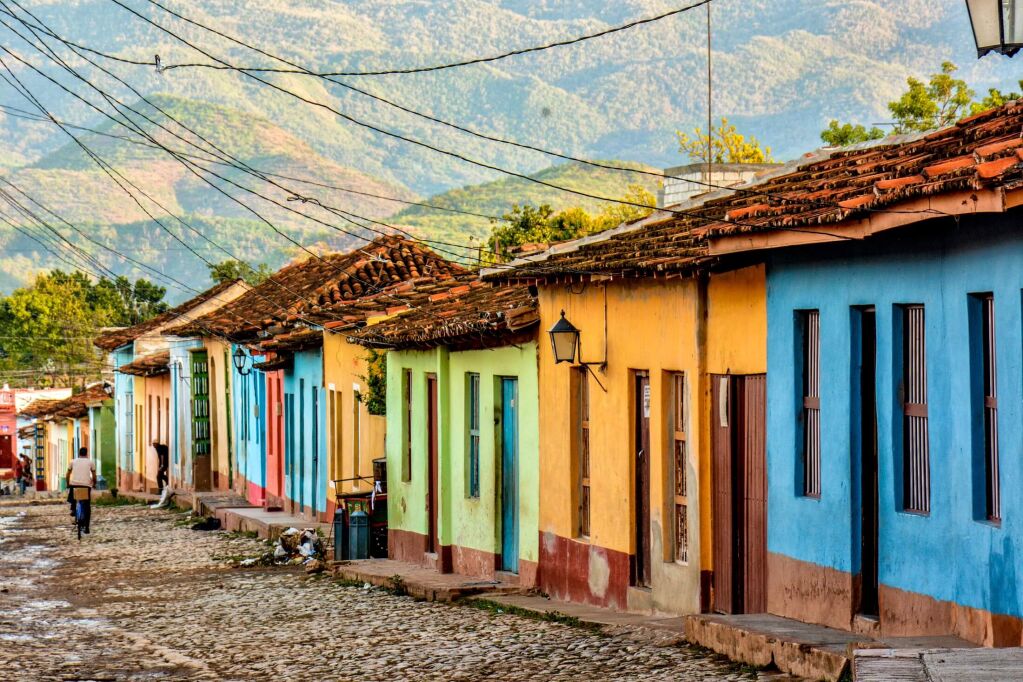 Kolorowe domy w Trynidad, Kuba