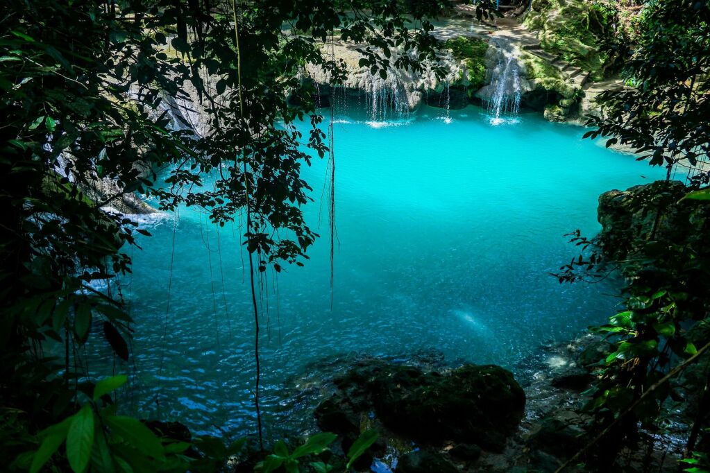 The Blue Hole in Ocho Rios Jamaica