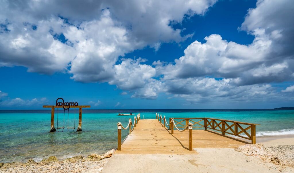 Kokomo Beach  Views around the Caribbean island of Curacao