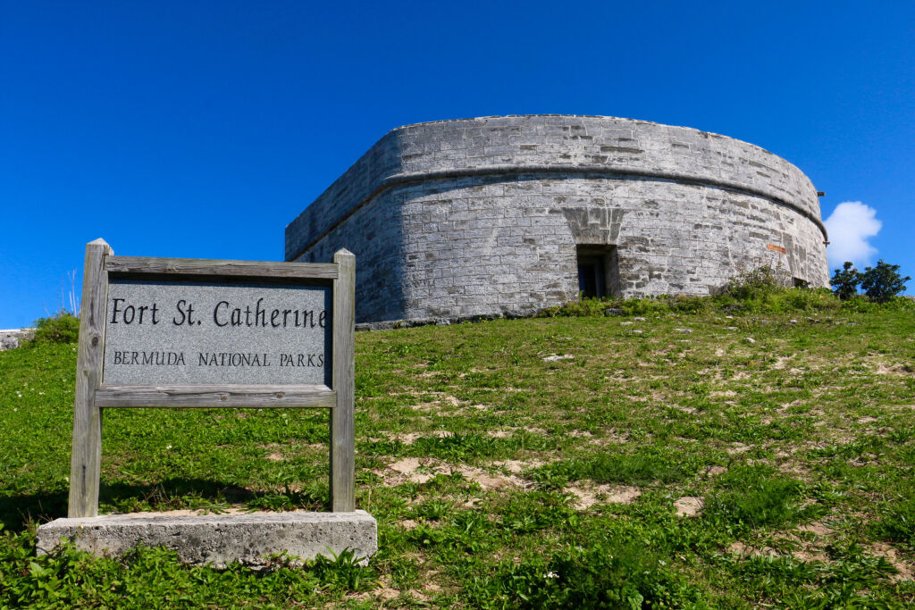 Fort St. Catherine in St. George's, Bermuda