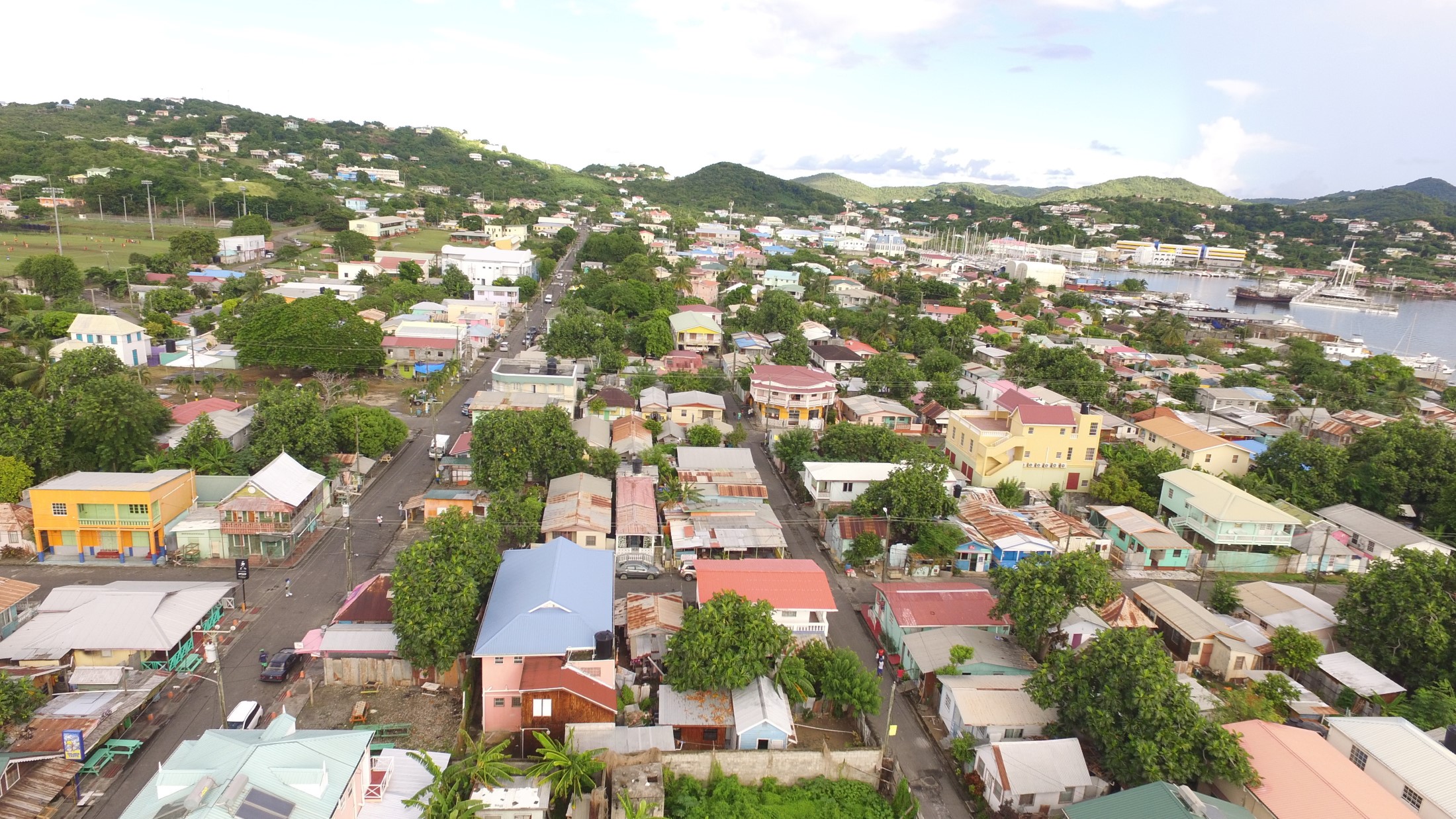 Gros Islet, St Lucia na Karaibach